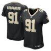 Vernon Broughton New Orleans Saints Nike Women's Team Game Jersey - Black - Front View
