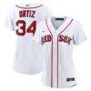 David Ortiz Boston Red Sox Nike Women's Home Replica Player Jersey - White - Front View