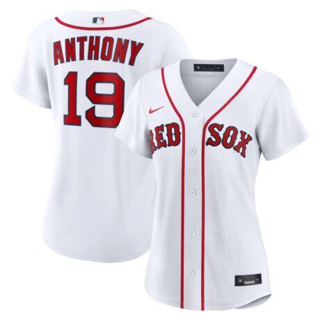 Roman Anthony Boston Red Sox Nike Women's Home Replica Player Jersey - White - Front View