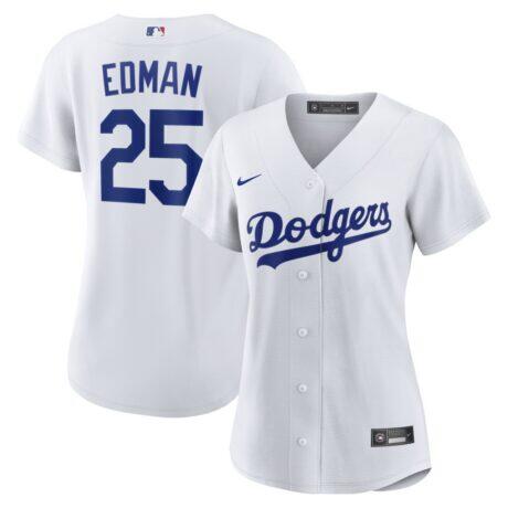Tommy Edman Los Angeles Dodgers Nike Women's Home Replica Jersey - White - Front View