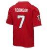 Bijan Robinson Atlanta Falcons Nike Youth Game Jersey - Red - Detail View