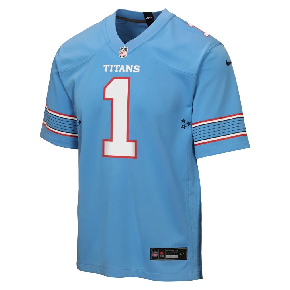 Cameron Ward Tennessee Titans Nike Youth Game Jersey - Light Blue