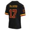 Terry McLaurin Washington Commanders Nike Youth Hail Raiser Alternate Game Jersey - Black - Detail View