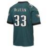 Cooper DeJean Philadelphia Eagles Nike Youth Team Game Jersey - Midnight Green - Detail View