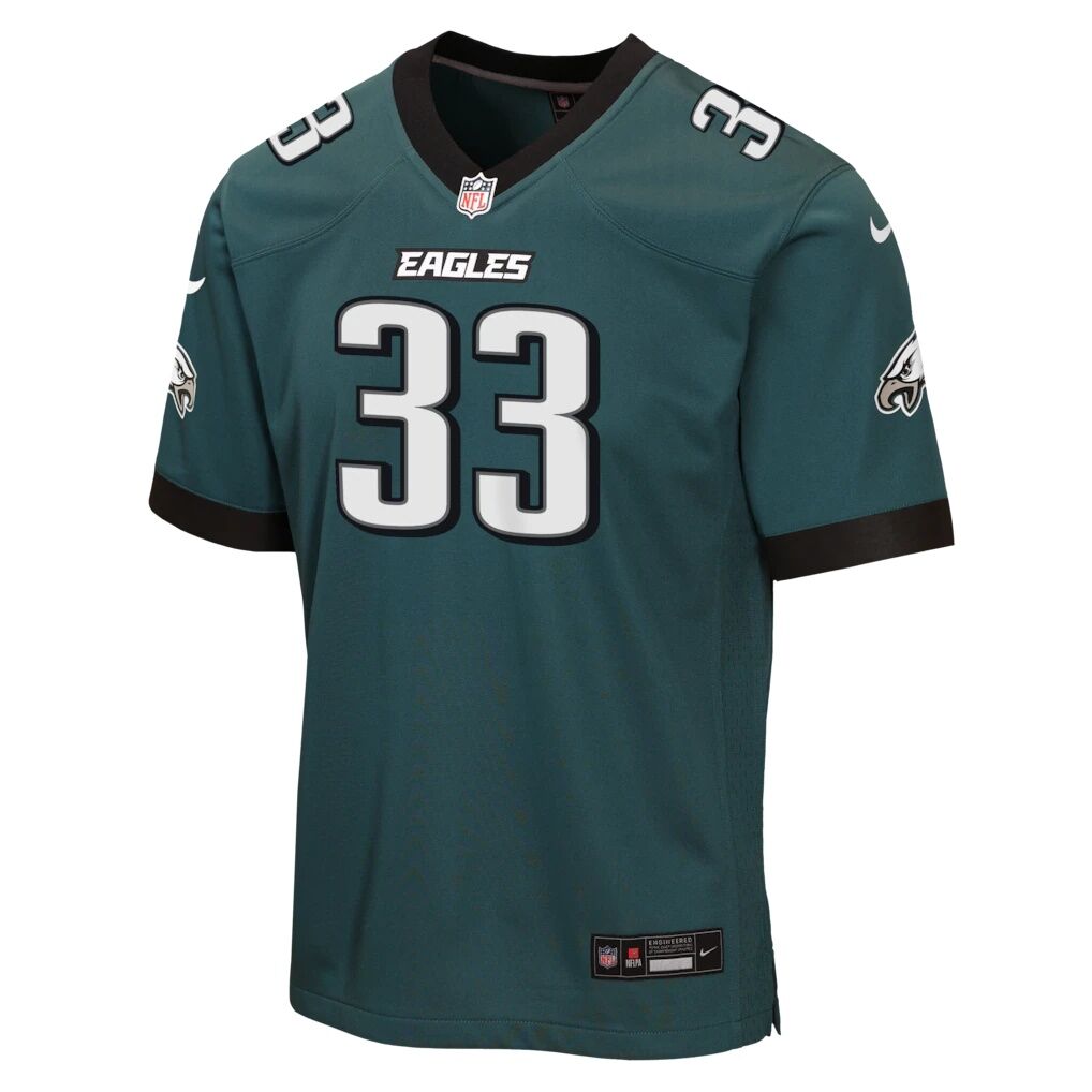 Cooper DeJean Philadelphia Eagles Nike Youth Team Game Jersey - Midnight Green