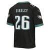 Saquon Barkley Philadelphia Eagles Nike Youth Alternate Game Jersey - Black - Detail View