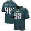 Jalen Carter Philadelphia Eagles Nike Youth Team Game Jersey - - Front View