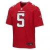 Drake London Atlanta Falcons Nike Youth Game Jersey - Red - Side View