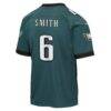 DeVonta Smith Philadelphia Eagles Nike Youth Team Game Jersey - Midnight Green - Detail View