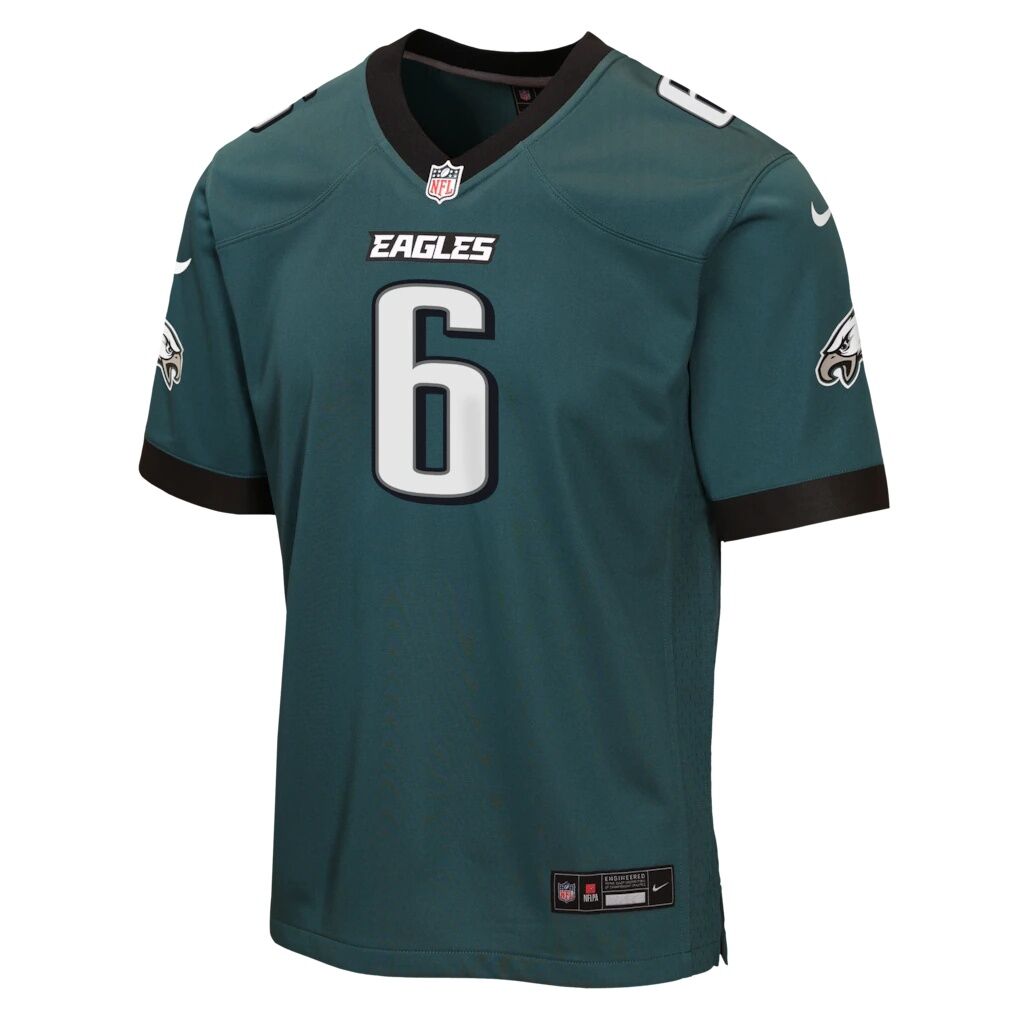 DeVonta Smith Philadelphia Eagles Nike Youth Team Game Jersey - Midnight Green