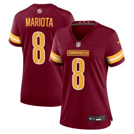 Marcus Mariota Washington Commanders Nike Women's Team Game Jersey - - Front View