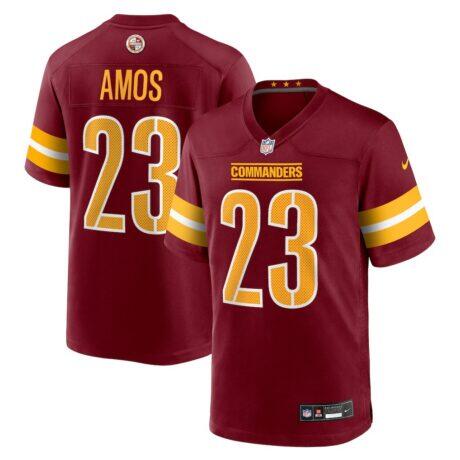 Trey Amos Washington Commanders Nike Team Game Jersey - - Front View
