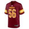 Kain Medrano Washington Commanders Nike Team Game Jersey - - Side View
