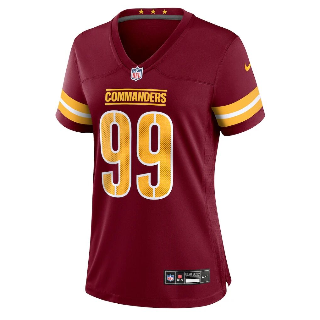 Javon Kinlaw Washington Commanders Nike Women's Team Game Jersey -  Burgundy
