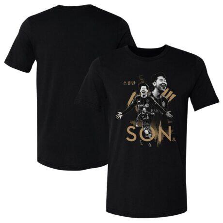Son Heung-Min LAFC 500 Level Player Trio Graphic T-Shirt - Black - Front View