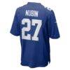 Tyler Nubin New York Giants Nike Team Game Jersey - - Detail View