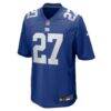 Tyler Nubin New York Giants Nike Team Game Jersey - - Side View