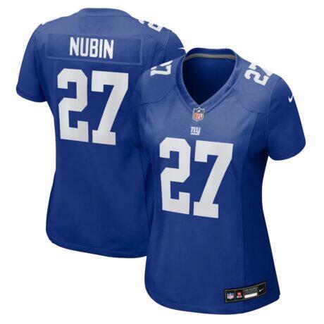 Tyler Nubin New York Giants Nike Women's Team Game Jersey - - Front View