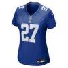 Tyler Nubin New York Giants Nike Women's Team Game Jersey - - Side View