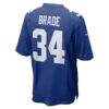 Beau Brade New York Giants Nike Team Game Jersey - - Detail View