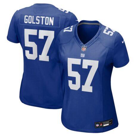 Chauncey Golston New York Giants Nike Women's Team Game Jersey - - Front View