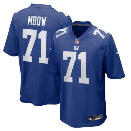 Marcus Mbow New York Giants Nike Team Game Jersey - - Front View