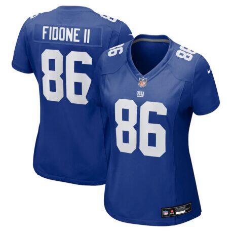 Thomas Fidone II New York Giants Nike Women's Team Game Jersey - - Front View