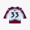 Patrick Roy Colorado Avalanche Mitchell & Ness 1995 Power Play Jersey - White - Side View