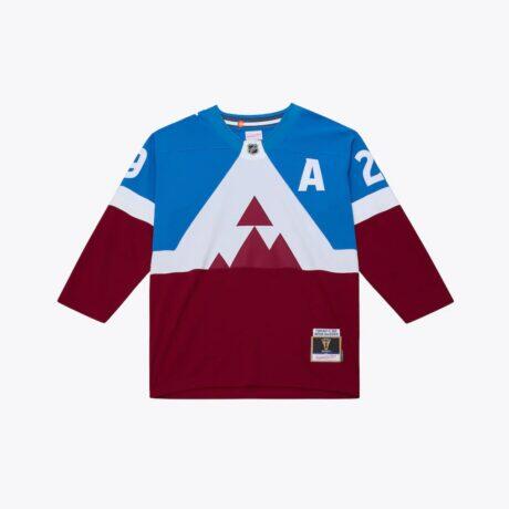 Nathan MacKinnon Colorado Avalanche Mitchell & Ness 2020 Power Play Jersey - Blue - Front View