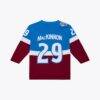 Nathan MacKinnon Colorado Avalanche Mitchell & Ness 2020 Power Play Jersey - Blue - Side View