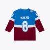 Cale Makar Colorado Avalanche Mitchell & Ness 2020 Power Play Jersey - Blue - Side View