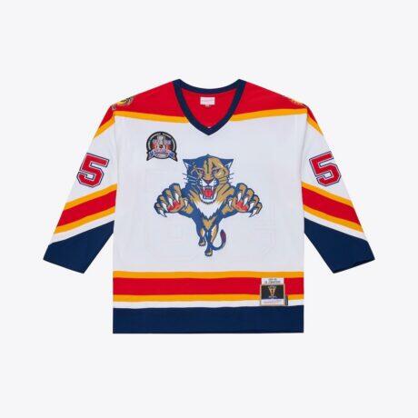 Ed Jovanovski Florida Panthers Mitchell & Ness 1996 Power Play Jersey - White - Front View