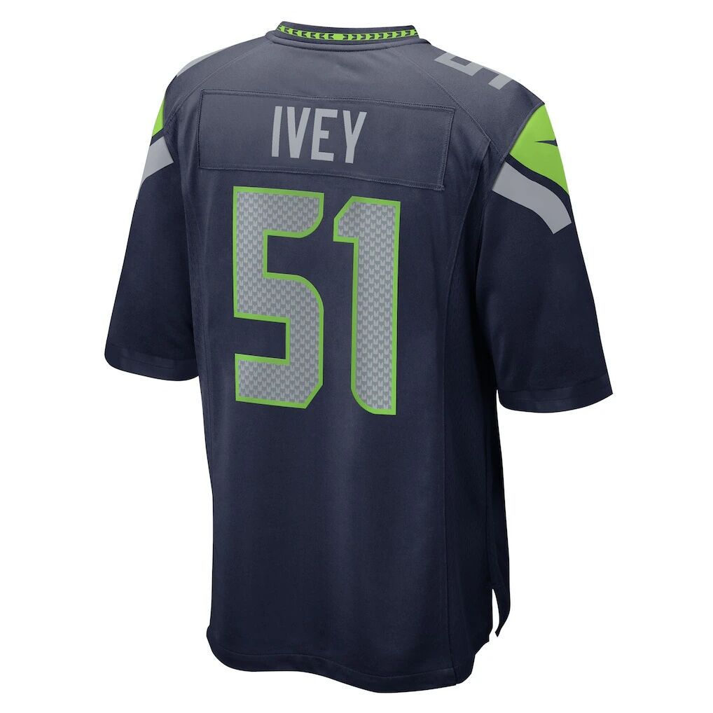 Jared Ivey Seattle Seahawks Nike Team Game Jersey -  College Navy