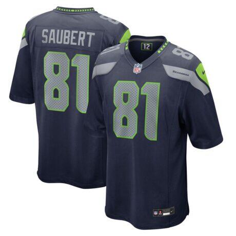 Eric Saubert Seattle Seahawks Nike Team Game Jersey - - Front View