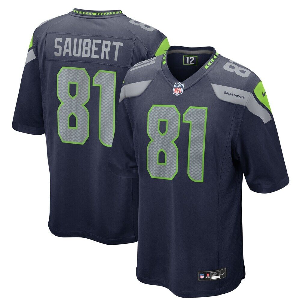Eric Saubert Seattle Seahawks Nike Team Game Jersey -  College Navy