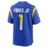 Emmanuel Forbes Jr. Los Angeles Rams Nike Team Game Jersey - - Detail View