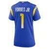 Emmanuel Forbes Jr. Los Angeles Rams Nike Women's Team Game Jersey - - Detail View