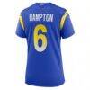 Nick Hampton Los Angeles Rams Nike Women's Team Game Jersey - - Detail View