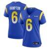 Nick Hampton Los Angeles Rams Nike Women's Team Game Jersey - - Front View