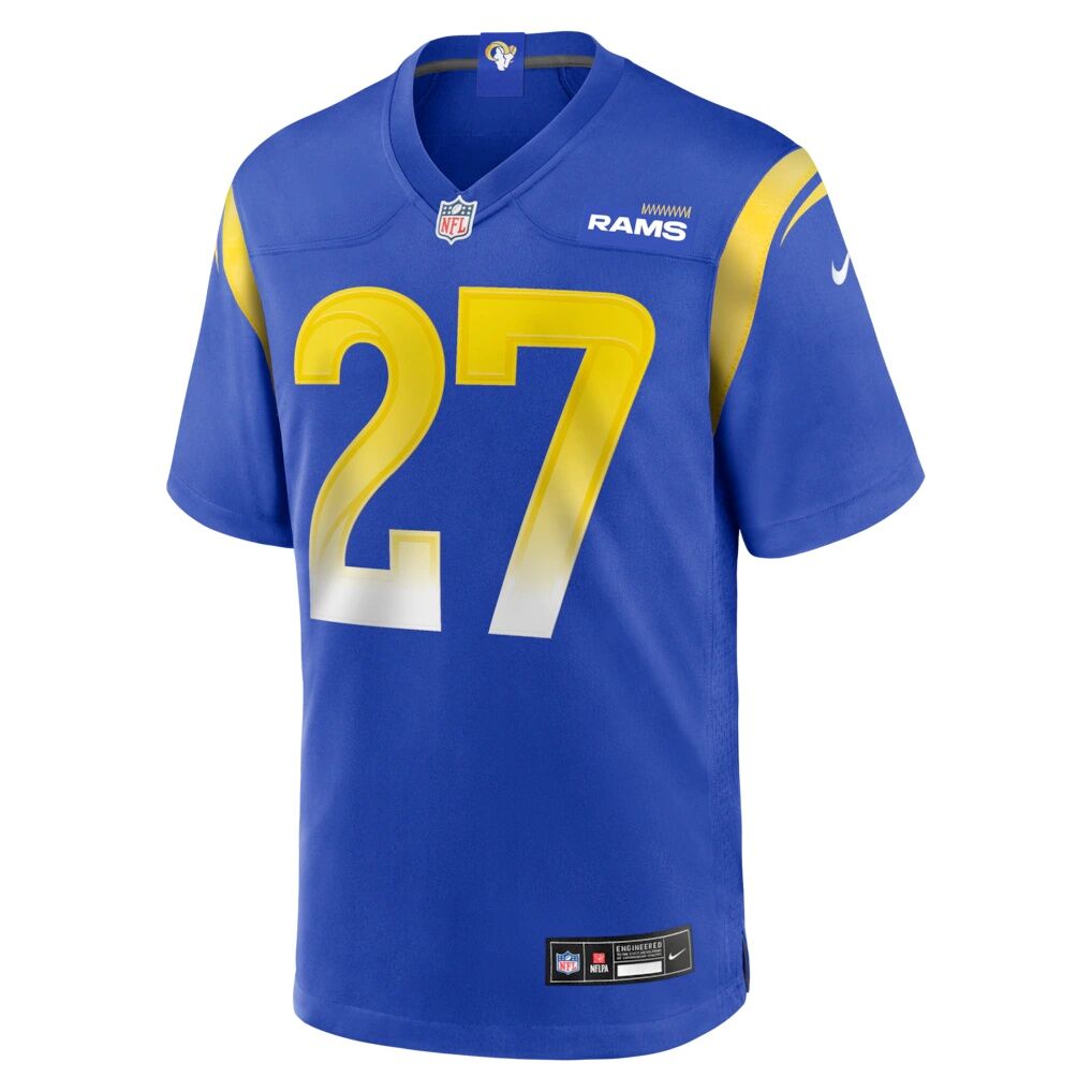 Jarquez Hunter Los Angeles Rams Nike Team Game Jersey -  Royal