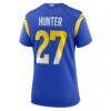 Jarquez Hunter Los Angeles Rams Nike Women's Team Game Jersey - - Detail View