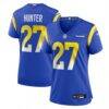 Jarquez Hunter Los Angeles Rams Nike Women's Team Game Jersey - - Front View