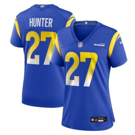 Jarquez Hunter Los Angeles Rams Nike Women's Team Game Jersey - - Front View
