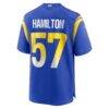 Ty Hamilton Los Angeles Rams Nike Team Game Jersey - - Detail View