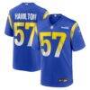 Ty Hamilton Los Angeles Rams Nike Team Game Jersey - - Front View