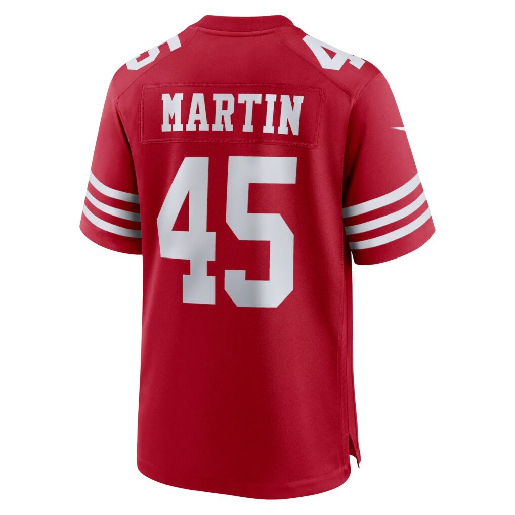 Nick Martin San Francisco 49ers Nike Team Game Jersey -  Scarlet