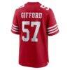 Luke Gifford San Francisco 49ers Nike Team Game Jersey - - Detail View