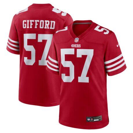 Luke Gifford San Francisco 49ers Nike Team Game Jersey - - Front View
