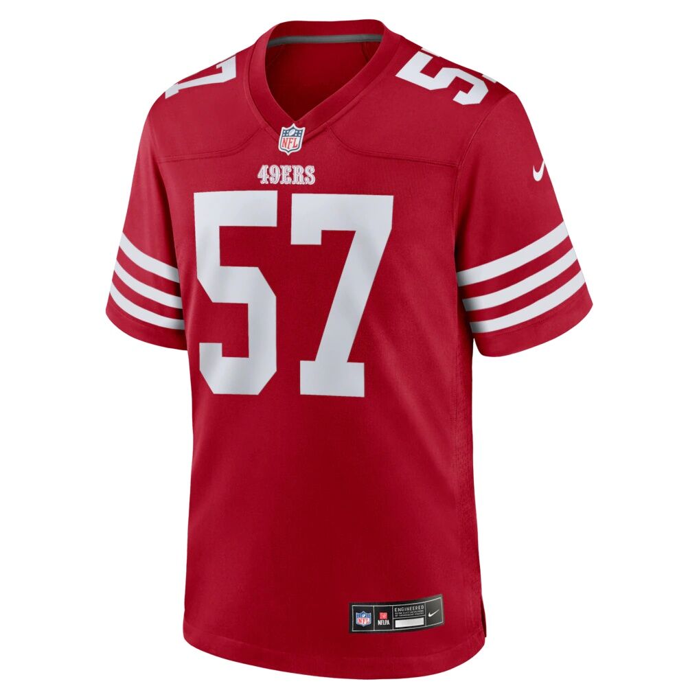 Luke Gifford San Francisco 49ers Nike Team Game Jersey -  Scarlet