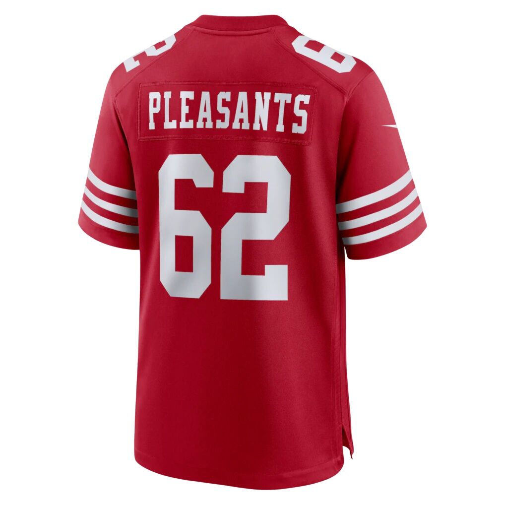 Austen Pleasants San Francisco 49ers Nike Team Game Jersey -  Scarlet